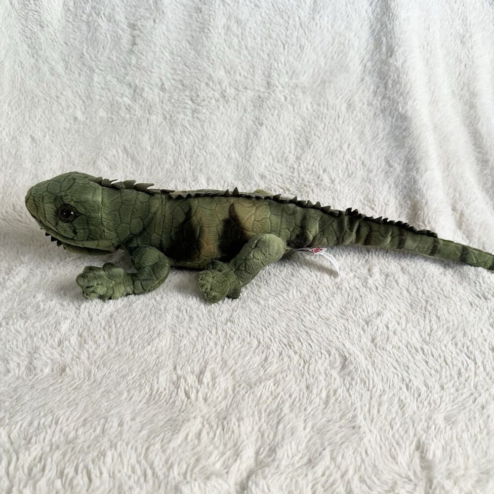 Ganz Green Iguana Lizard Realistic Plush Reptile Toy 18” Stuffed Animal